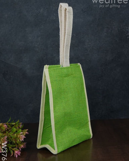 Jute Bag With Velcro - W3765 Bags