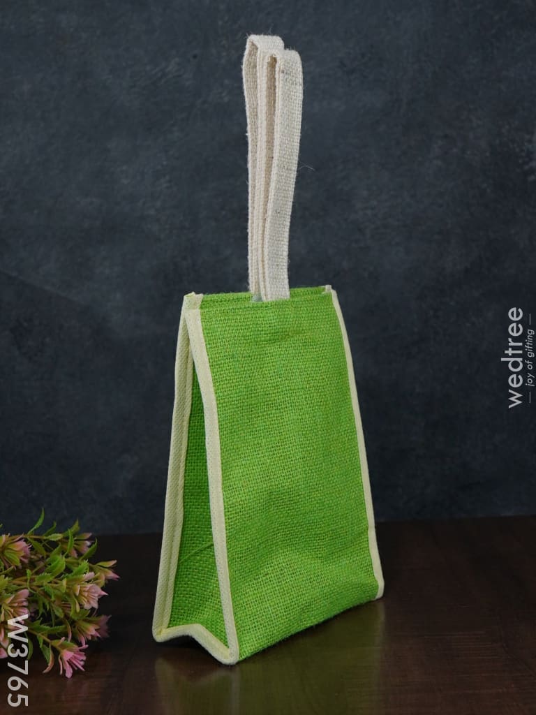 Jute Bag With Velcro - W3765 Bags