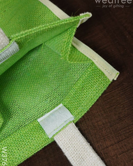 Jute Bag With Velcro - W3765 Bags