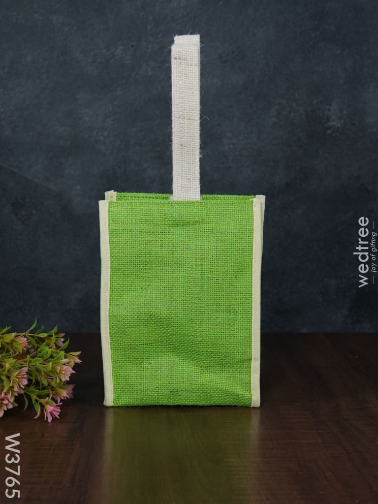 Jute Bag With Velcro - W3765 Bags