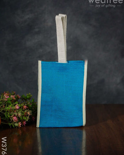 Jute Bag With Velcro - W3765 Bags