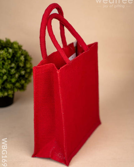Jute Bag with Warli Print - WBG1692 Jute Bags