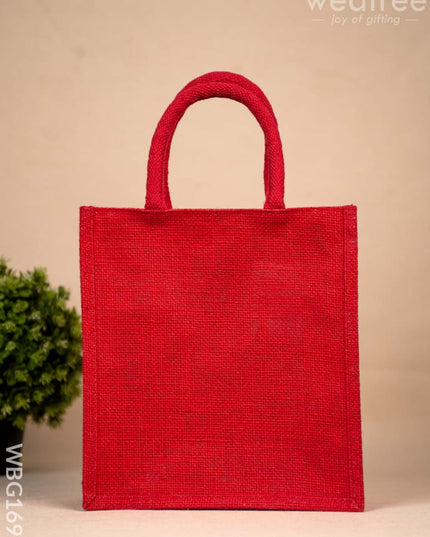 Jute Bag with Warli Print - WBG1692 Jute Bags