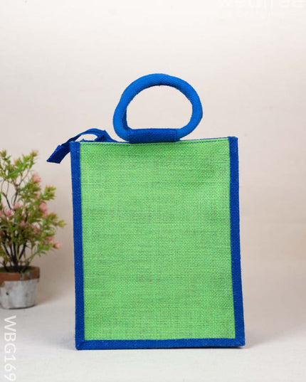 Jute Bag with Warli Print - WBG1697 Jute Bags