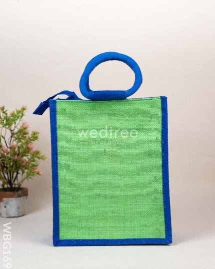 Jute Bag with Warli Print - WBG1697 Jute Bags