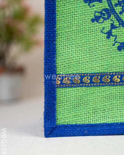 Jute Bag with Warli Print - WBG1697 Jute Bags