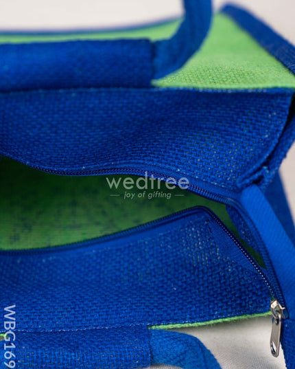 Jute Bag with Warli Print - WBG1697 Jute Bags