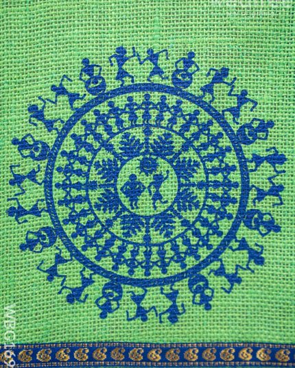 Jute Bag with Warli Print - WBG1697 Jute Bags