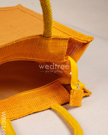 Jute Bag with Warli Print - WBG1699 Jute Bags