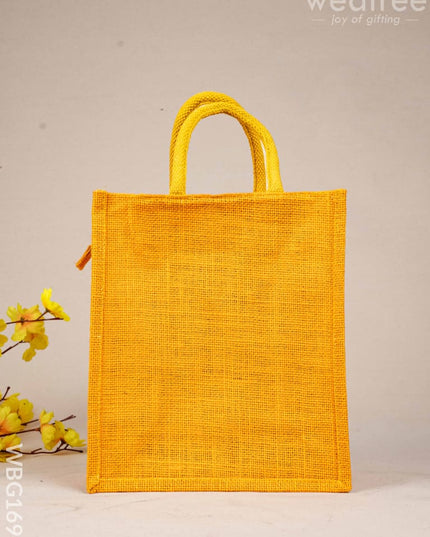 Jute Bag with Warli Print - WBG1699 Jute Bags