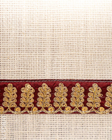 Jute Bag with Zari Border - WBG1752 Jute Bags