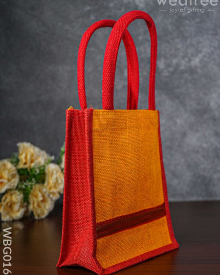 Jute Bag With Zari - Wbg0168 Bags