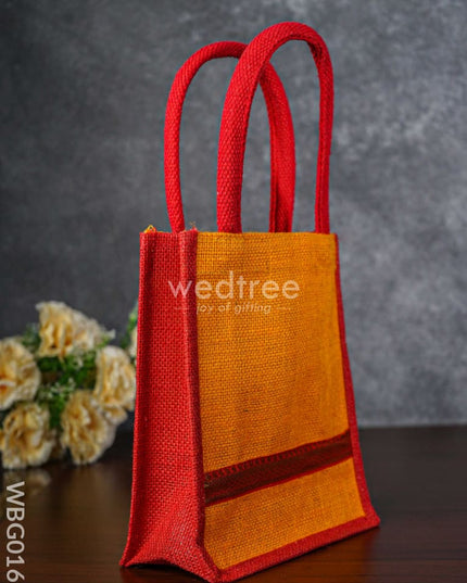 Jute Bag With Zari - Wbg0168 Bags
