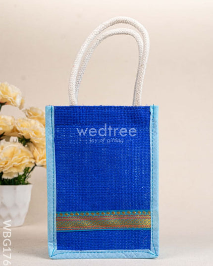 Jute Bag - Zari Border - WBG1769 Jute Bags