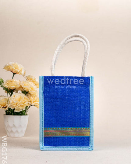 Jute Bag - Zari Border - WBG1769 Jute Bags
