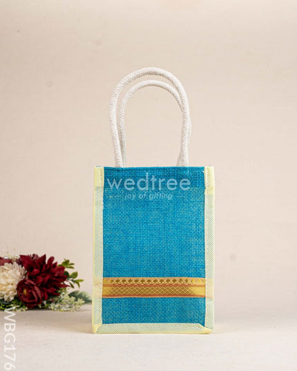 Jute Bag - Zari Border - WBG1769 Jute Bags