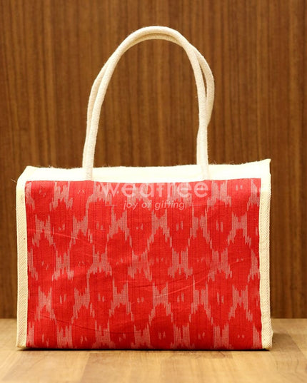 Jute Ikkat Lunch Bag - W4241 Bags