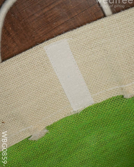 Jute Lunch Bag With Velcro - Wbg0859-1 Bags