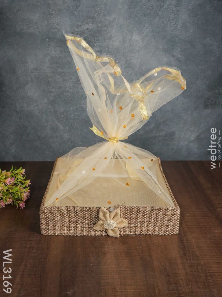 Jute Net Tissue Basket - Set Of 3 Wl3169 Wedding Essentials