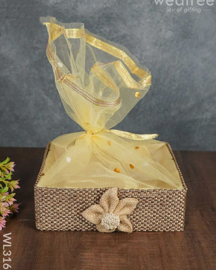 Jute Net Tissue Basket - Set Of 3 Wl3169 Wedding Essentials