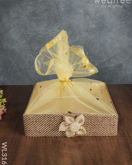 Jute Net Tissue Basket - Set Of 3 Wl3169 Wedding Essentials