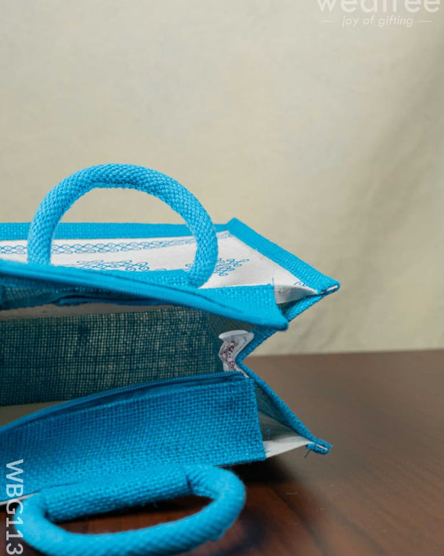 Jute Rangoli Design Bag - Wbg1138 Bags