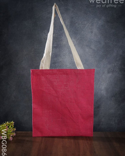 Jute Shopping Bag With Thread Handle - Wbg0865 Bags