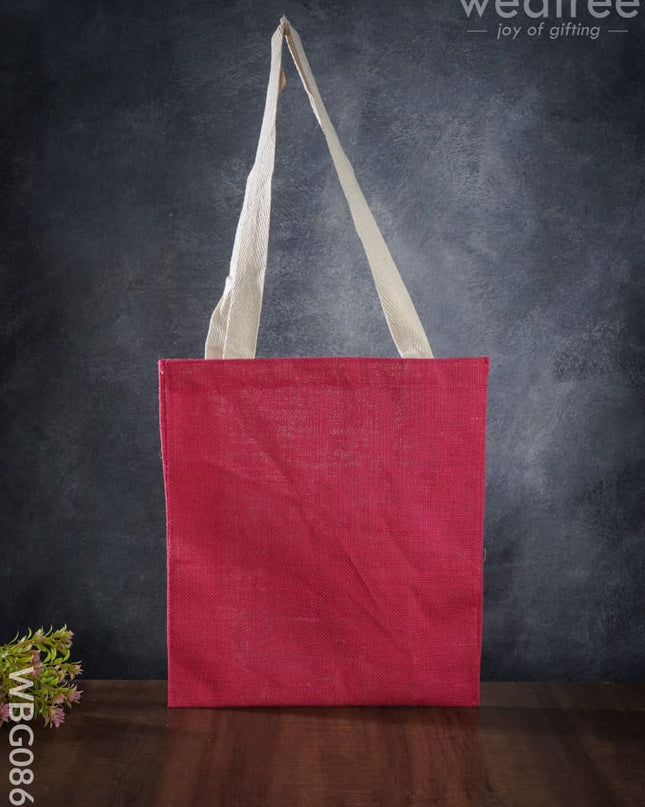Jute Shopping Bag With Thread Handle - Wbg0865 Bags