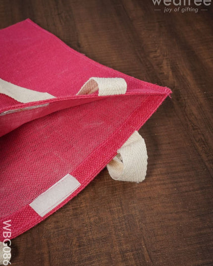 Jute Shopping Bag With Thread Handle - Wbg0865 Bags