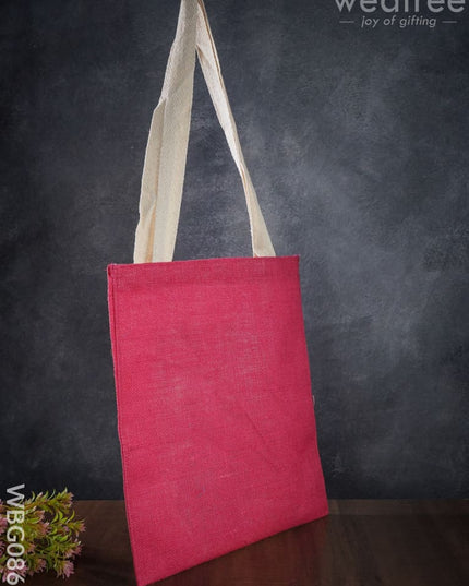 Jute Shopping Bag With Thread Handle - Wbg0865 Bags