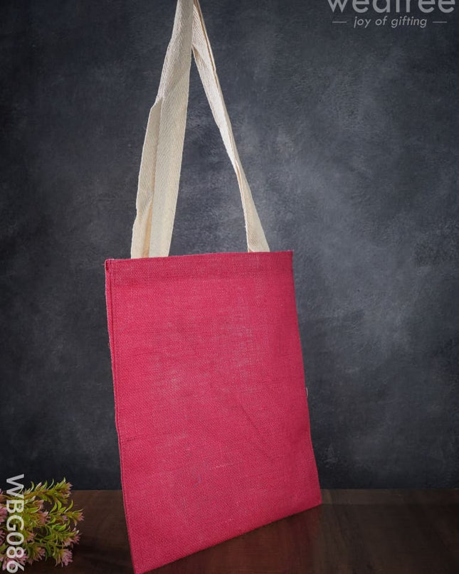 Jute Shopping Bag With Thread Handle - Wbg0865 Bags