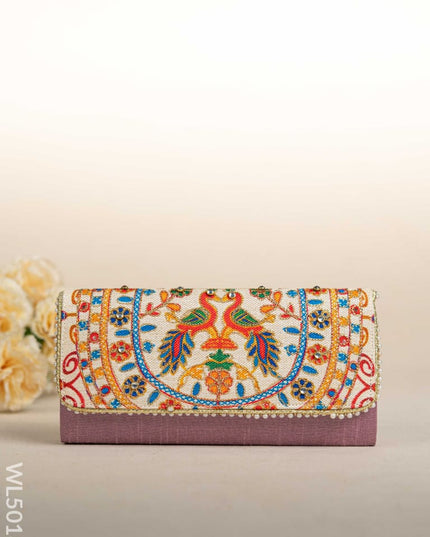 Jute Sling Bag with Embroidery - WL5018 Sling Bags