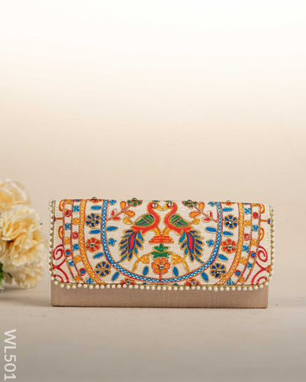 Jute Sling Bag with Embroidery - WL5018 Sling Bags