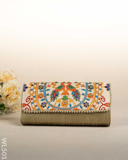 Jute Sling Bag with Embroidery - WL5018 Sling Bags