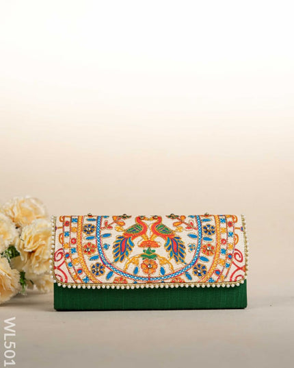 Jute Sling Bag with Embroidery - WL5018 Sling Bags