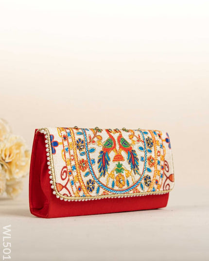 Jute Sling Bag with Embroidery - WL5018 Sling Bags