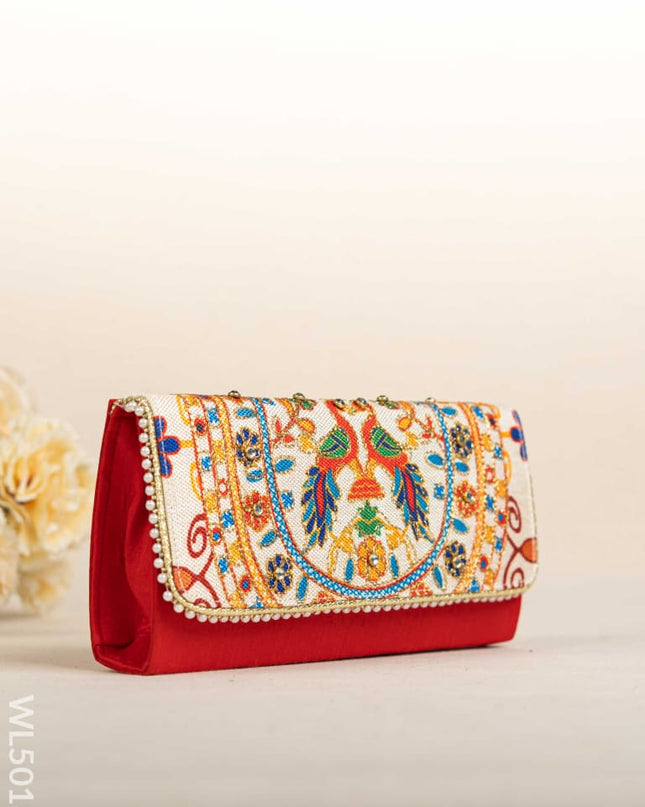 Jute Sling Bag with Embroidery - WL5018 Sling Bags