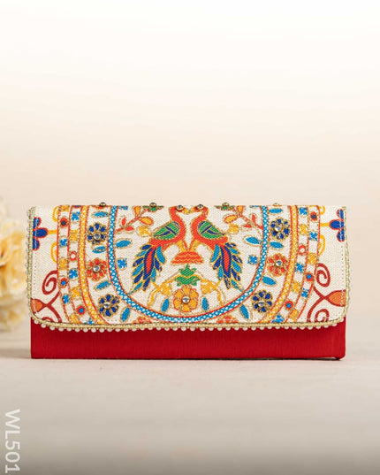 Jute Sling Bag with Embroidery - WL5018 Sling Bags