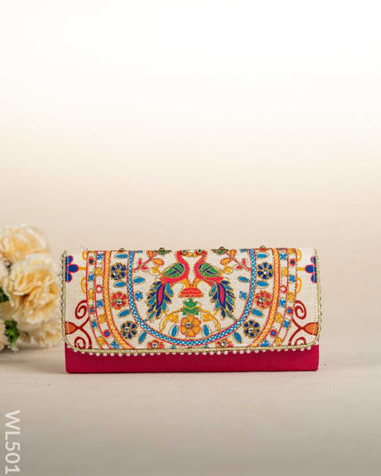 Jute Sling Bag with Embroidery - WL5018 Sling Bags