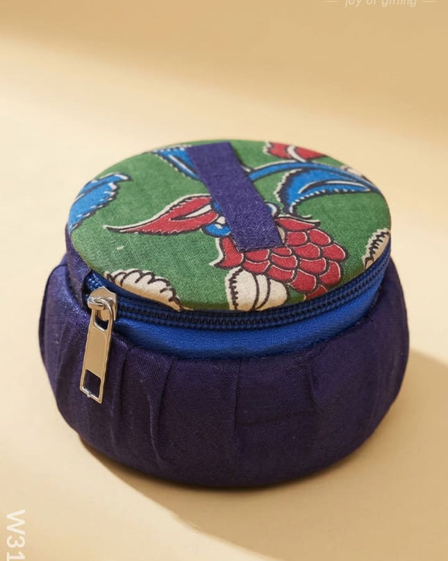 Kalamkari Bangle Box - W3145 - Jewellery Holders RG