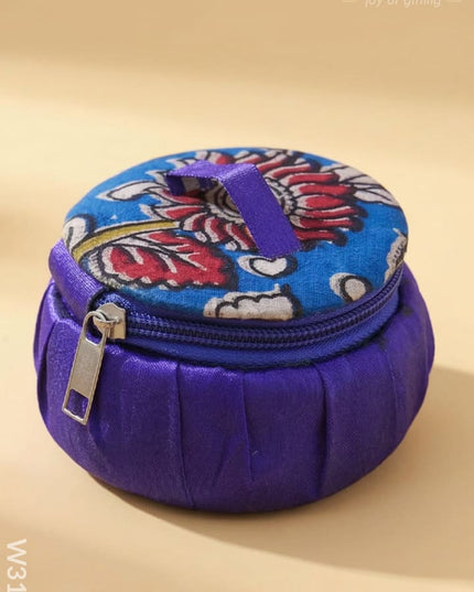 Kalamkari Bangle Box - W3145 - Jewellery Holders RG