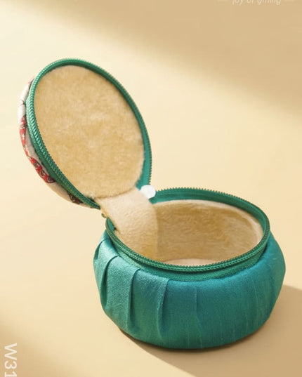 Kalamkari Bangle Box - W3145 - Jewellery Holders RG
