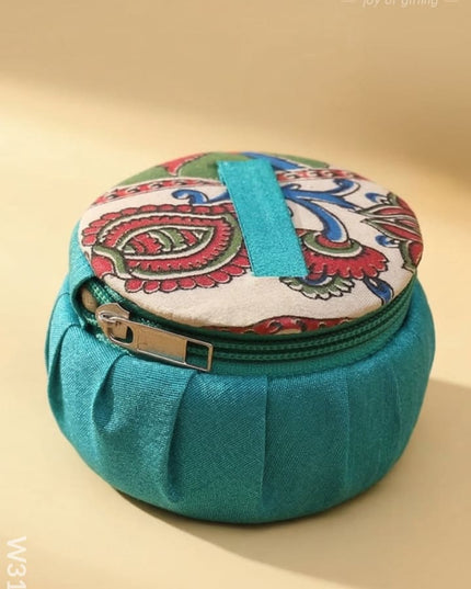 Kalamkari Bangle Box - W3145 - Jewellery Holders RG