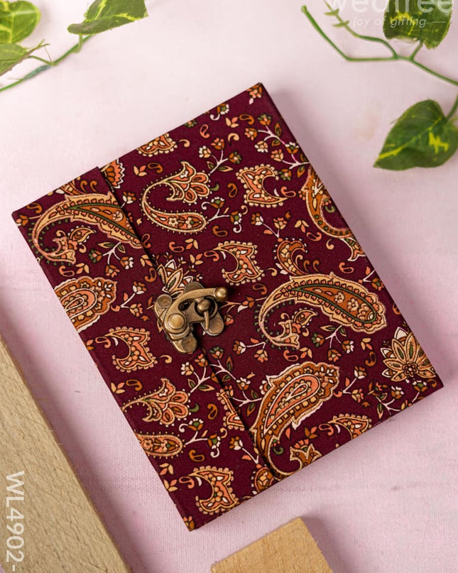 Kalamkari Handmade Diary - 6*5 inch - WL4902-1 Diaries & Notepads