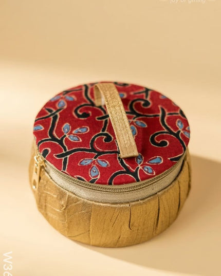 Kalamkari Jewel Box 4 inch - W3639 - Jewellery Holders RG