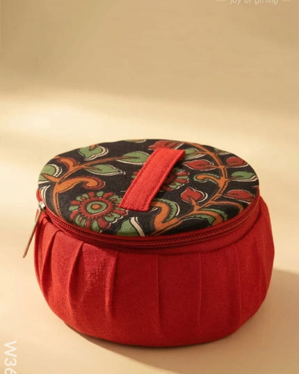 Kalamkari Jewel Box 4 inch - W3639 - Jewellery Holders RG