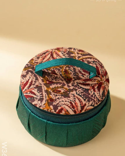 Kalamkari Jewel Box 4 inch - W3639 - Jewellery Holders RG