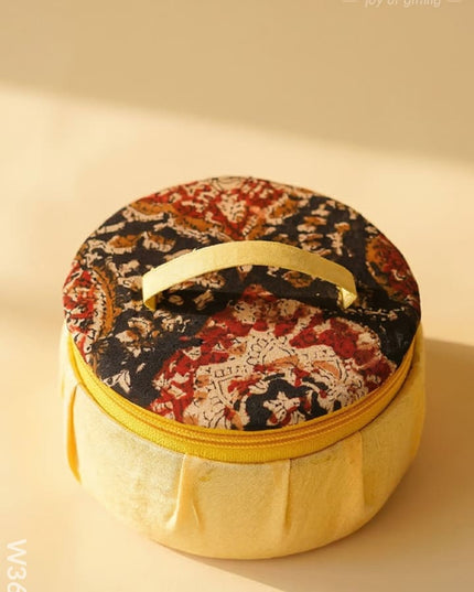 Kalamkari Jewel Box 4 inch - W3639 - Jewellery Holders RG