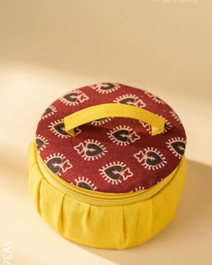 Kalamkari Jewel Box 4 inch - W3639 - Jewellery Holders RG