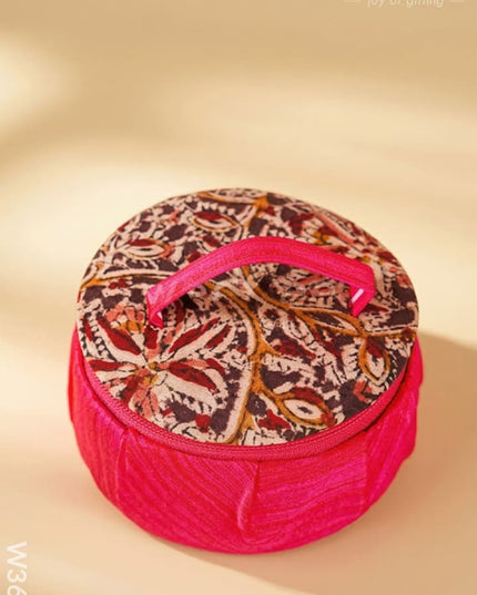 Kalamkari Jewel Box 4 inch - W3639 - Jewellery Holders RG